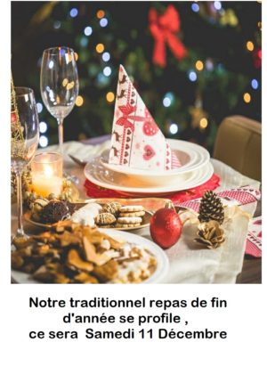 REPAS DE FIN D’ANNÉE