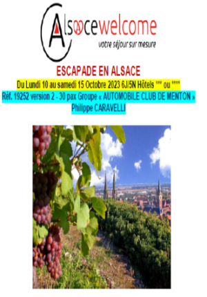 Excursion en Alsace