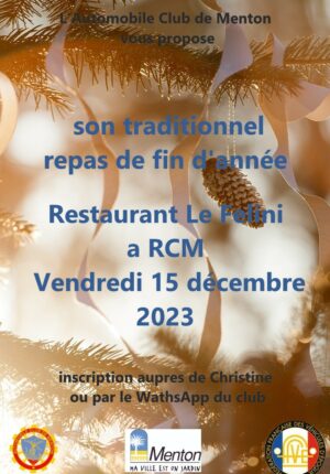 Repas de fin d’année 2023